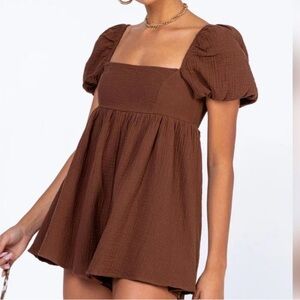 brown lorna romper